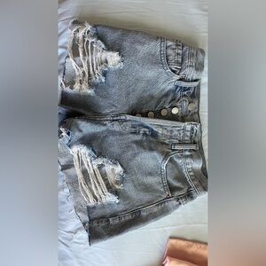 PACSUN ripped jeans shorts